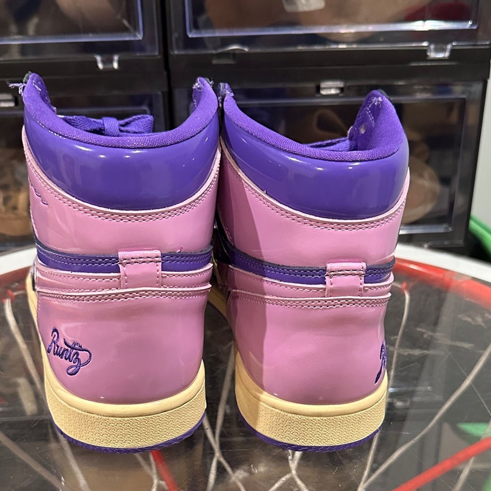 Kool Kiy 420 Runtz Purple and Pink High-Top Sneakers - Picture 3 of 8